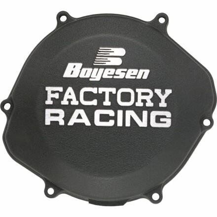 BOYESEN CLUTCH COVER FACTORY RACING ALUMINUM REPLACEMENT BLACK CC-42CB