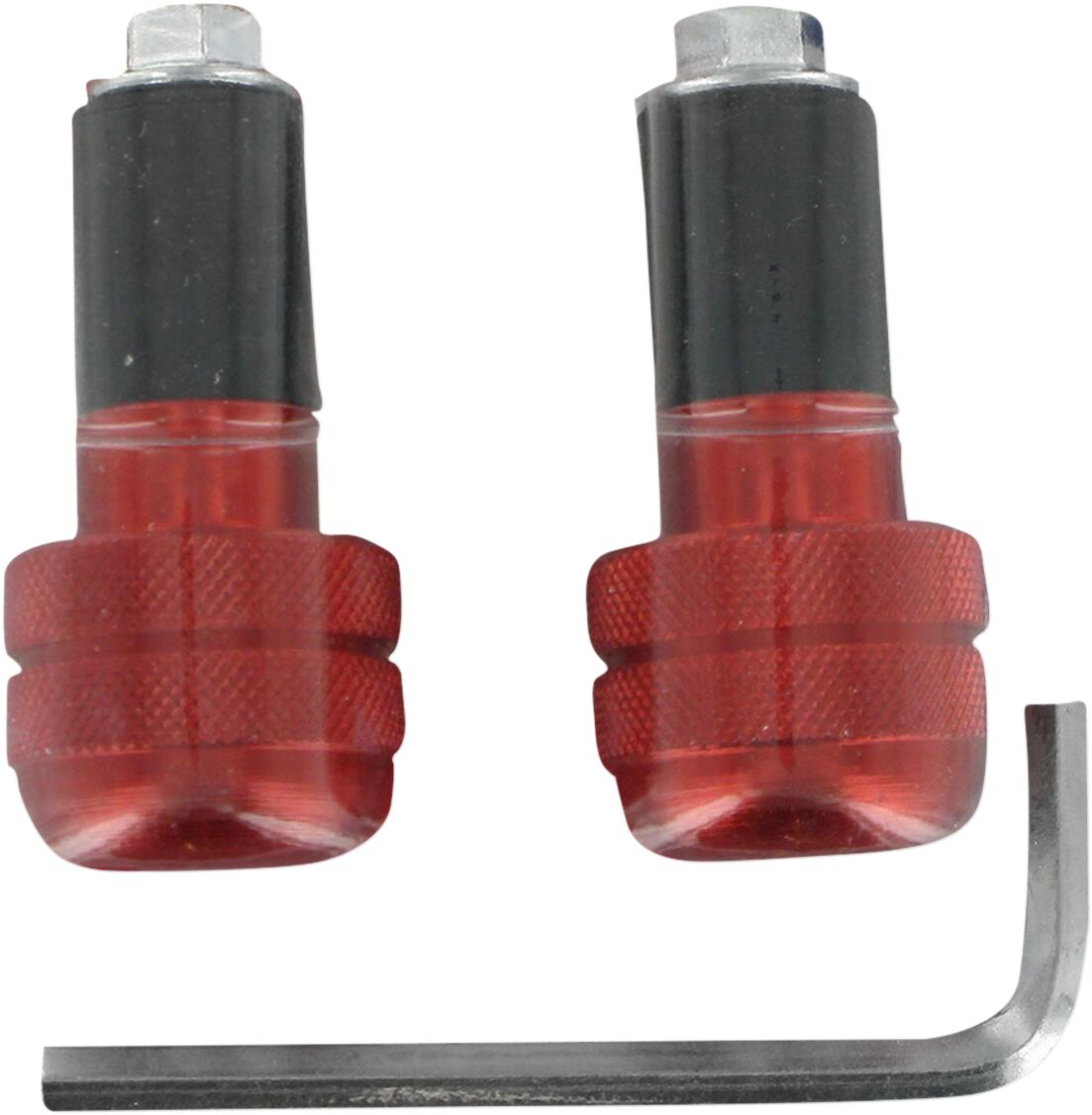 K&S TECHNOLOGIES BAR ENDS ANTI VIBRATION ALU RED 15-6006