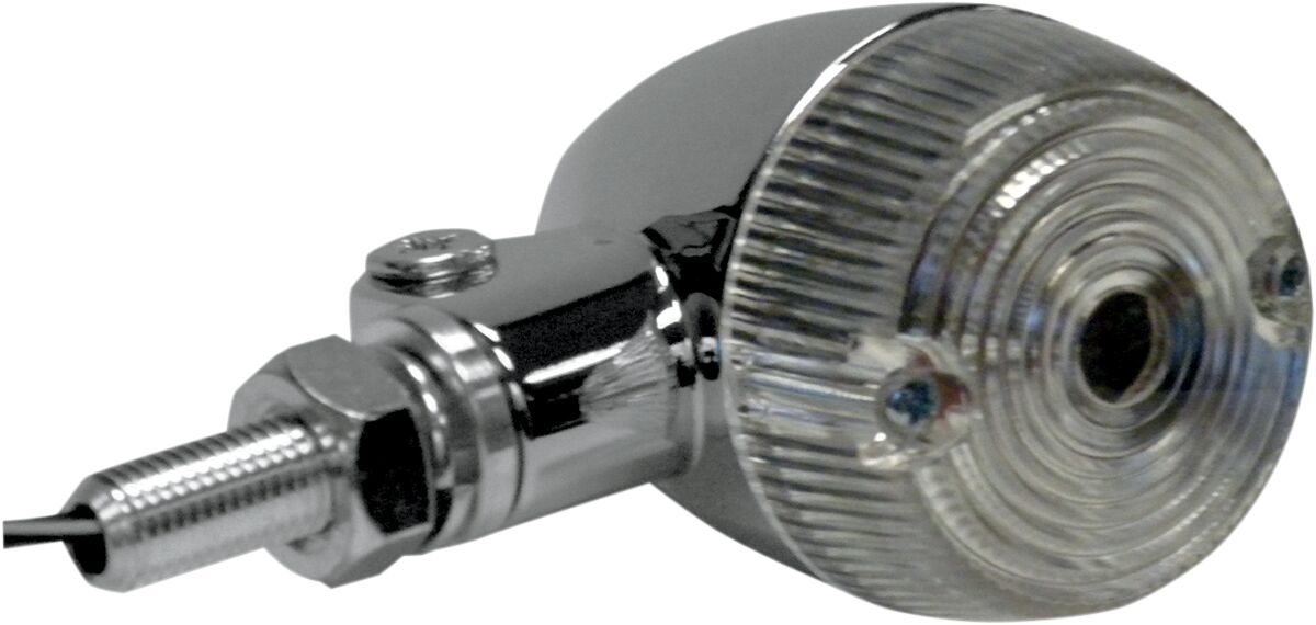 K&S TECHNOLOGIES MARKER LIGHT ROUND ALUMINUM CHROME CLEAR 25-8321CM