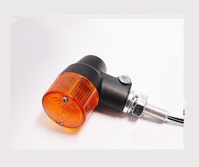 K&S TECHNOLOGIES MARKER LIGHT E-MARK ALUMINUM BLACK BODY AMBER LENS 27-8632