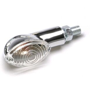 K&S TECHNOLOGIES MARKER LIGHT E-MARK ULTRA SMALL CHROME BODY CLEAR LENS 27-8356