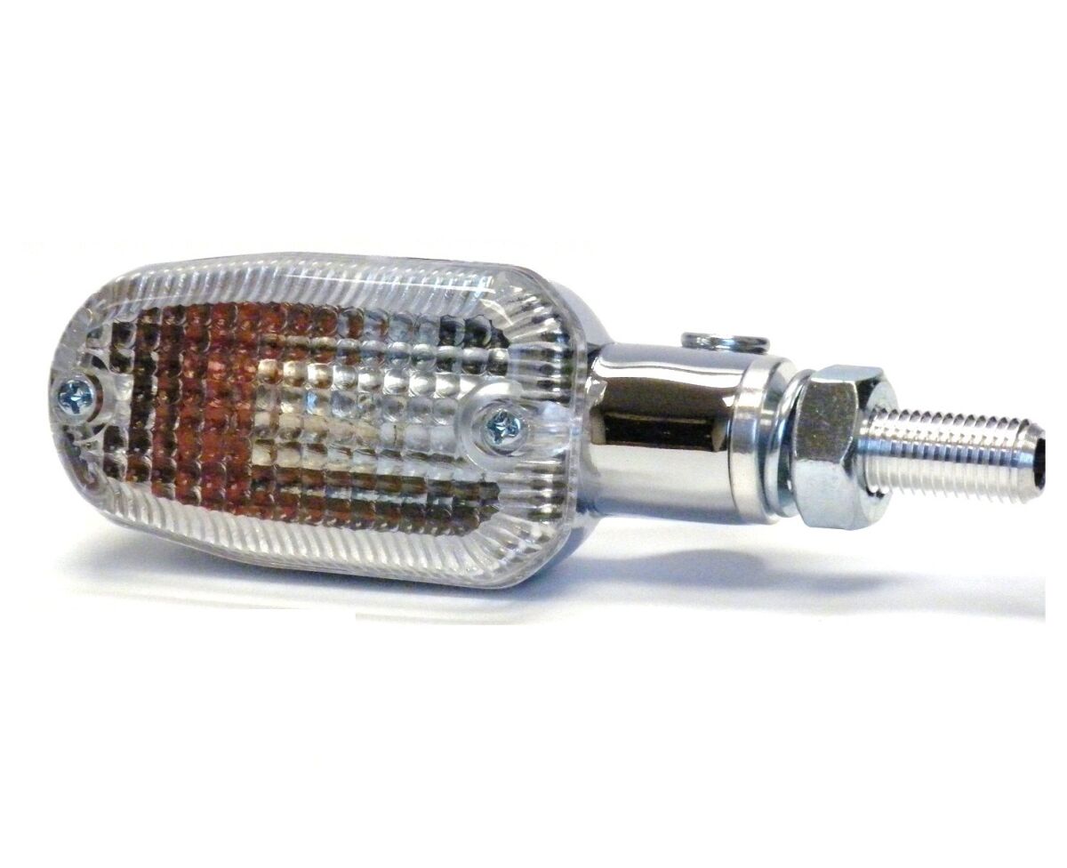 K&S TECHNOLOGIES MARKER LIGHT E-MARK ALUMINUM CHROME BODY CLEAR LENS 27-8304CM