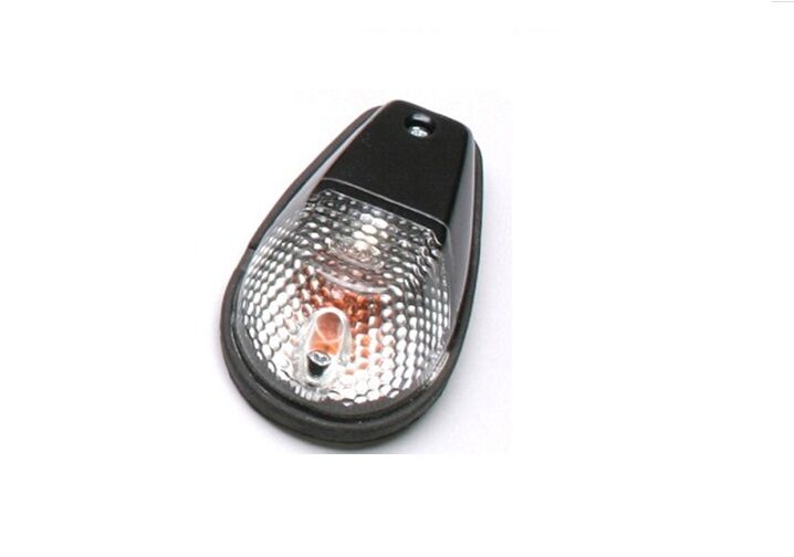 K&S TECHNOLOGIES MARKER LIGHT E-MARK FLUSH MOUNT BLACK BODY CLEAR LENS 27-8022