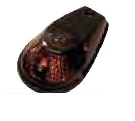 K&S TECHNOLOGIES MARKER LIGHT E-MARK FLUSH MOUNT BLACK BODY SMOKE LENS 27-8068