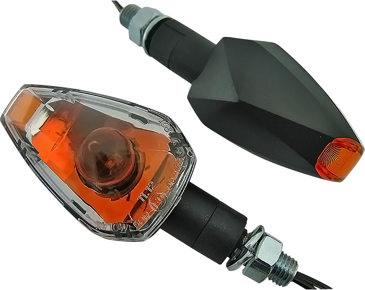 K&S TECHNOLOGIES MARKER LIGHT ECE BLACK CLEAR 27-01201ES R/L