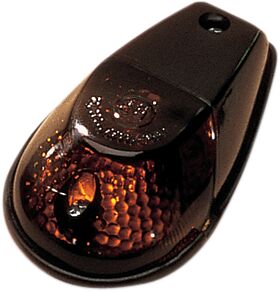 K&S TECHNOLOGIES MARKER LIGHT FLUSH MOUNT BLACK BODY SMOKE LENS 25-8021