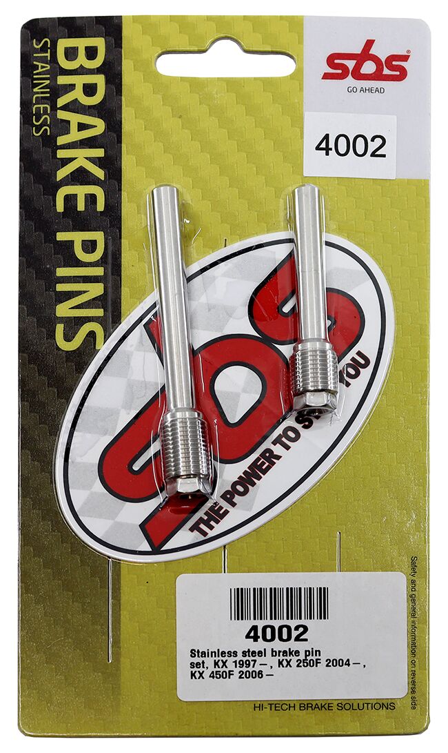 SBS BRAKE PAD PINS STAINLESS STEEL 304, MX & ENDURO 4002