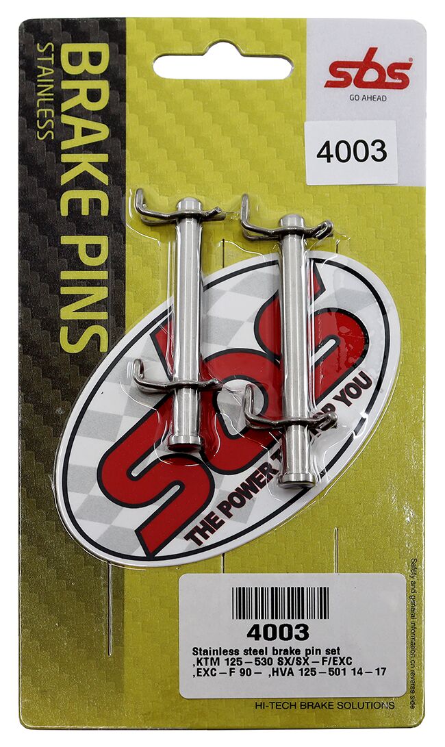 SBS BRAKE PAD PINS STAINLESS STEEL 304, MX & ENDURO 4003