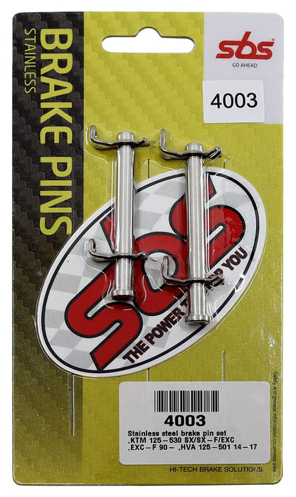 SBS BRAKE PAD PINS STAINLESS STEEL 304, MX & ENDURO 4003