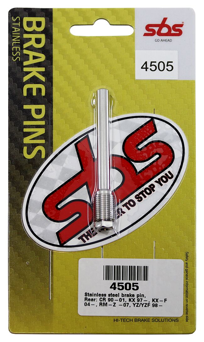SBS BRAKE PAD PINS STAINLESS STEEL 304, MX & ENDURO 4505