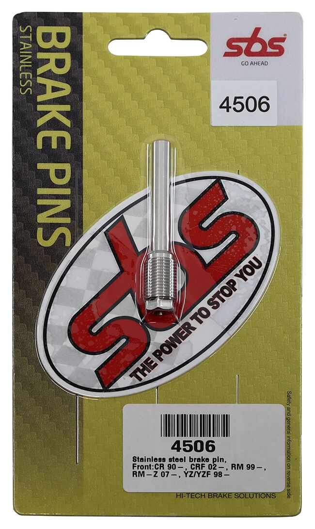 SBS BRAKE PAD PINS STAINLESS STEEL 304, MX & ENDURO 4506
