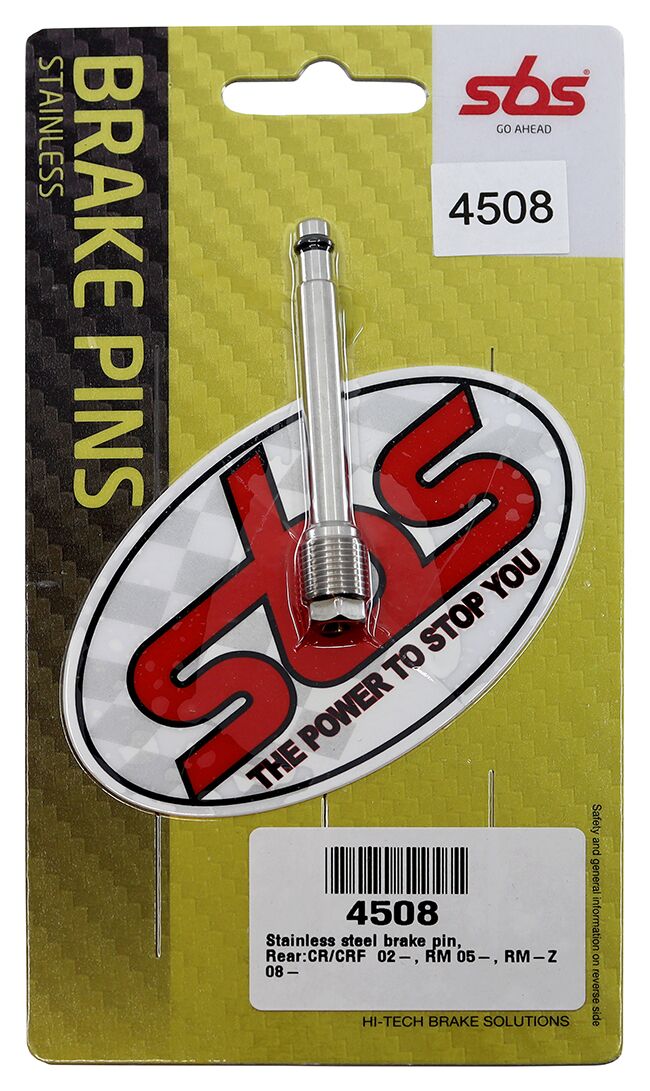 SBS BRAKE PAD PINS STAINLESS STEEL 304, MX & ENDURO 4508