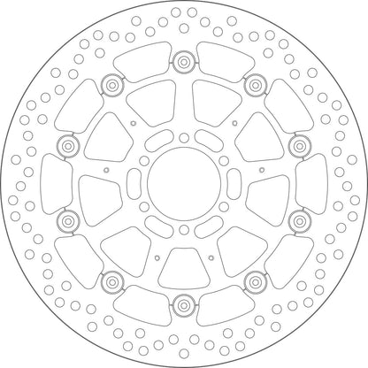 SBS BRAKE ROTOR UPGRADE FLOATING ROUND 5335A