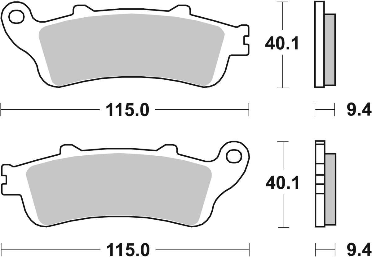 SBS BRAKE PAD CARBON CERAMIC HI-TECH SCOOTER 147CT