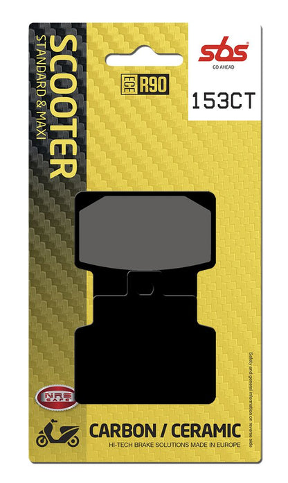 SBS BRAKE PAD CARBON CERAMIC HI-TECH SCOOTER 153CT