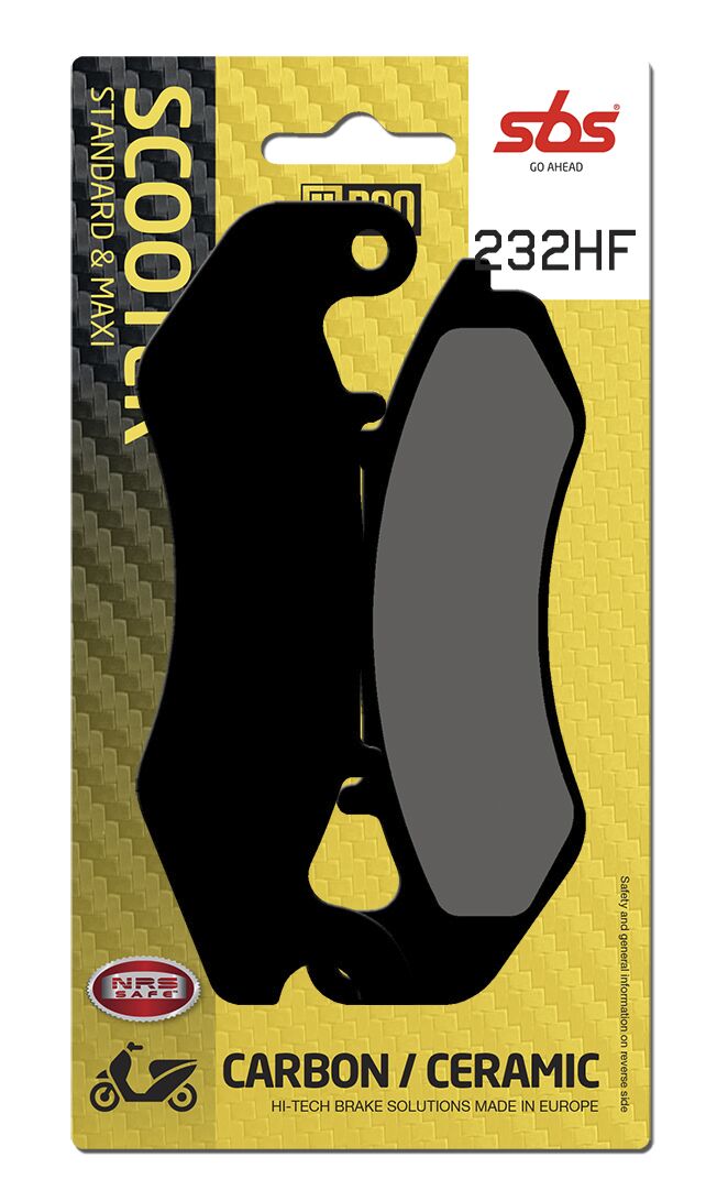SBS BRAKE PAD CARBON CERAMIC HI-TECH SCOOTER 232HF