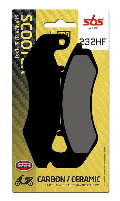 SBS BRAKE PAD CARBON CERAMIC HI-TECH SCOOTER 232HF