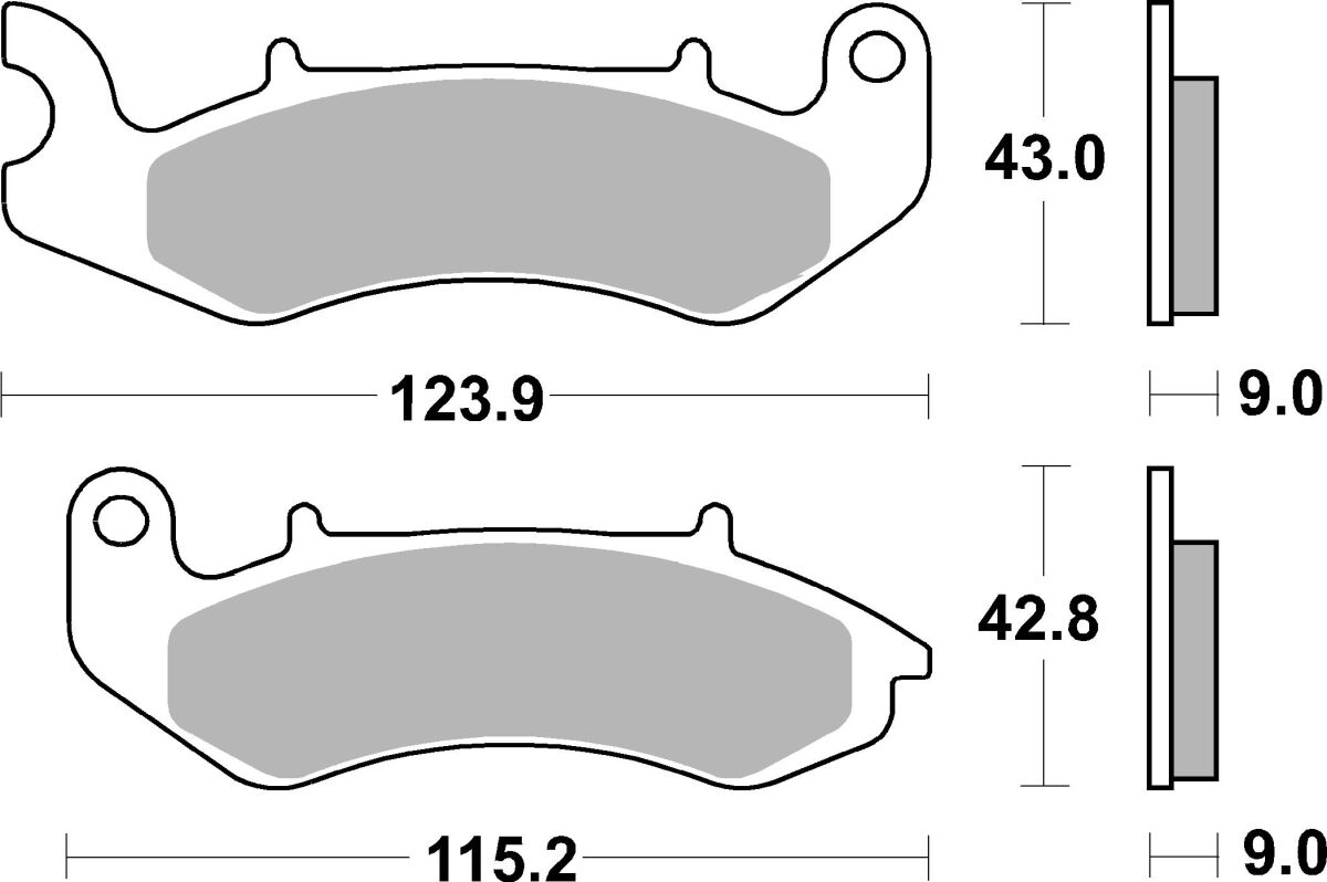 SBS BRAKE PAD CARBON CERAMIC HI-TECH SCOOTER 232HF