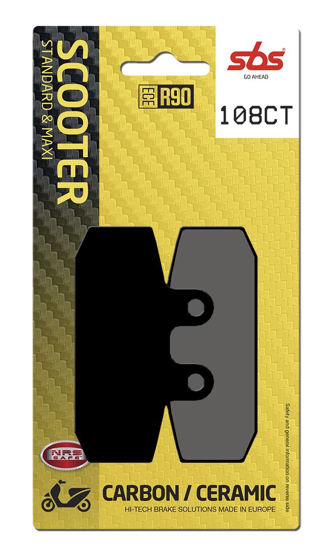 SBS BRAKE PAD CARBON CERAMIC HI-TECH SCOOTER 108CT