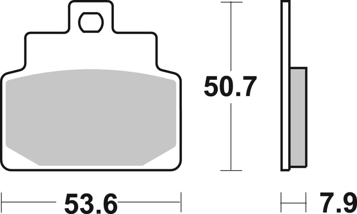 SBS BRAKE PAD CARBON CERAMIC HI-TECH SCOOTER 153HF