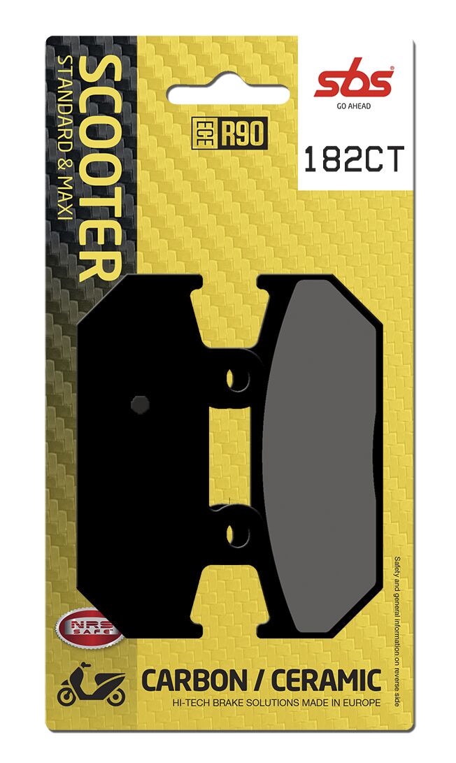 SBS BRAKE PAD CARBON CERAMIC HI-TECH SCOOTER 182CT