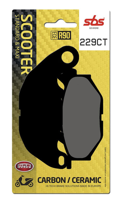 SBS BRAKE PAD CARBON CERAMIC HI-TECH SCOOTER 229CT