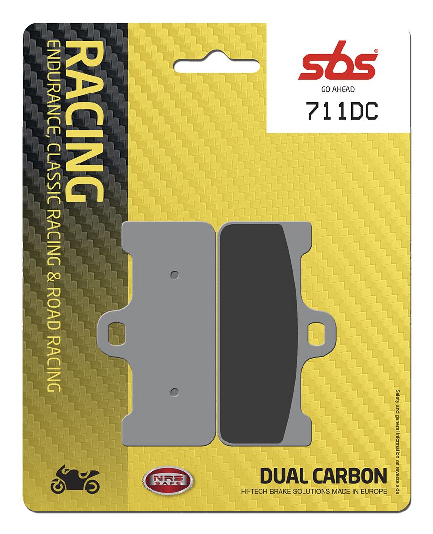 SBS BRAKE PAD DUAL CARBON HI-TECH RACING 711DC