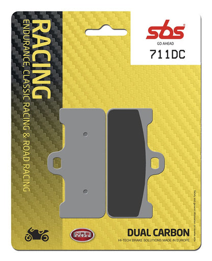 SBS BRAKE PAD DUAL CARBON HI-TECH RACING 711DC