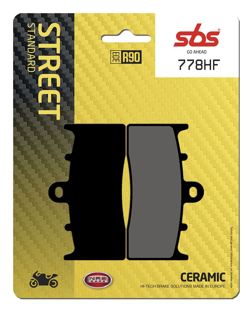 SBS BRAKE PAD CERAMIC STREET 778HF