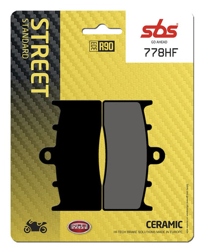 SBS BRAKE PAD CERAMIC STREET 778HF