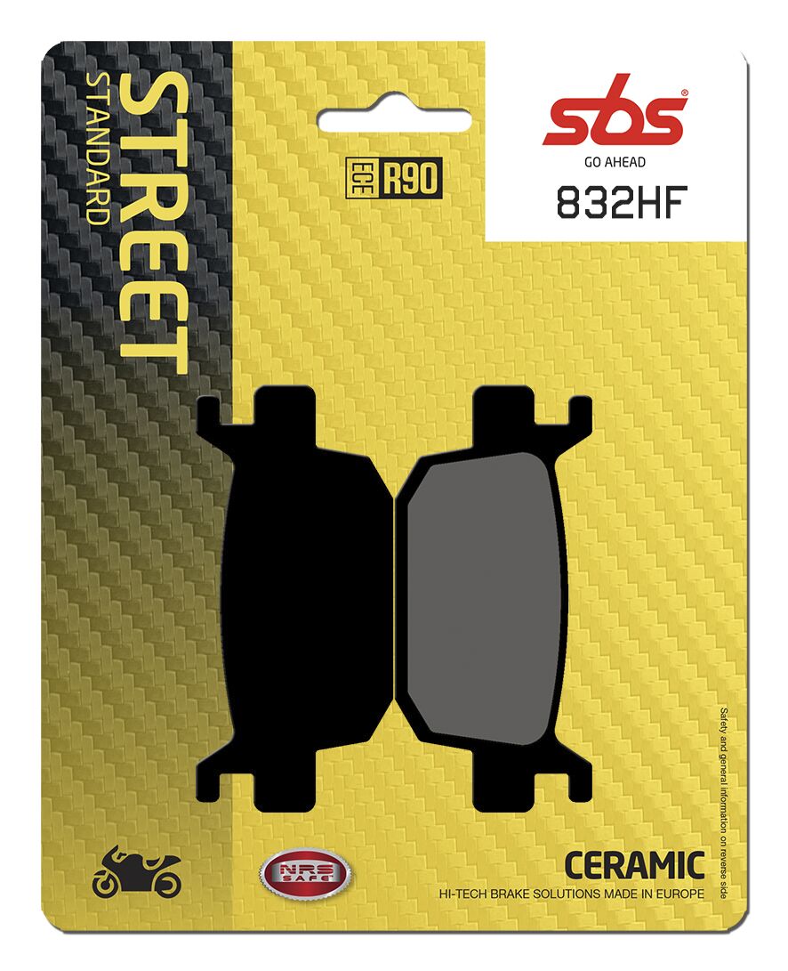 SBS BRAKE PAD CERAMIC STREET 832HF