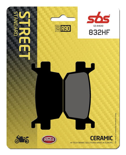 SBS BRAKE PAD CERAMIC STREET 832HF