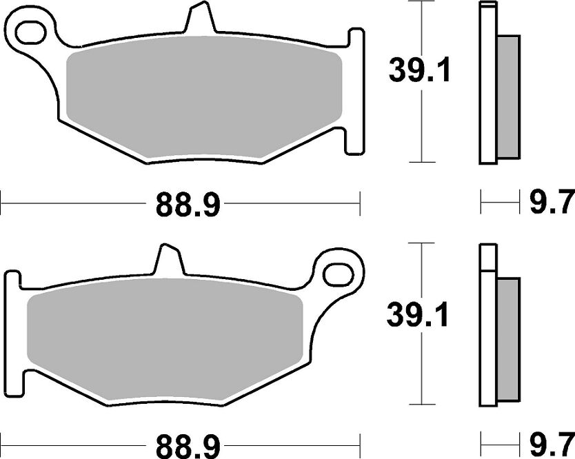SBS BRAKE PAD RQ CARBON HI-TECH ROAD RACING 833RQ