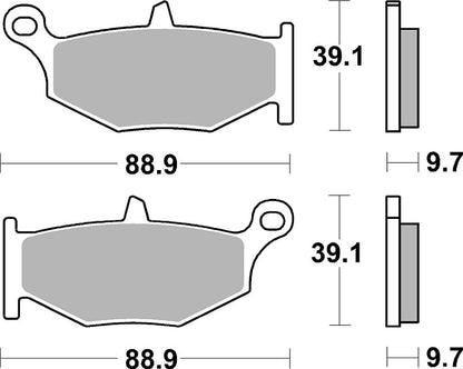 SBS BRAKE PAD RQ CARBON HI-TECH ROAD RACING 833RQ