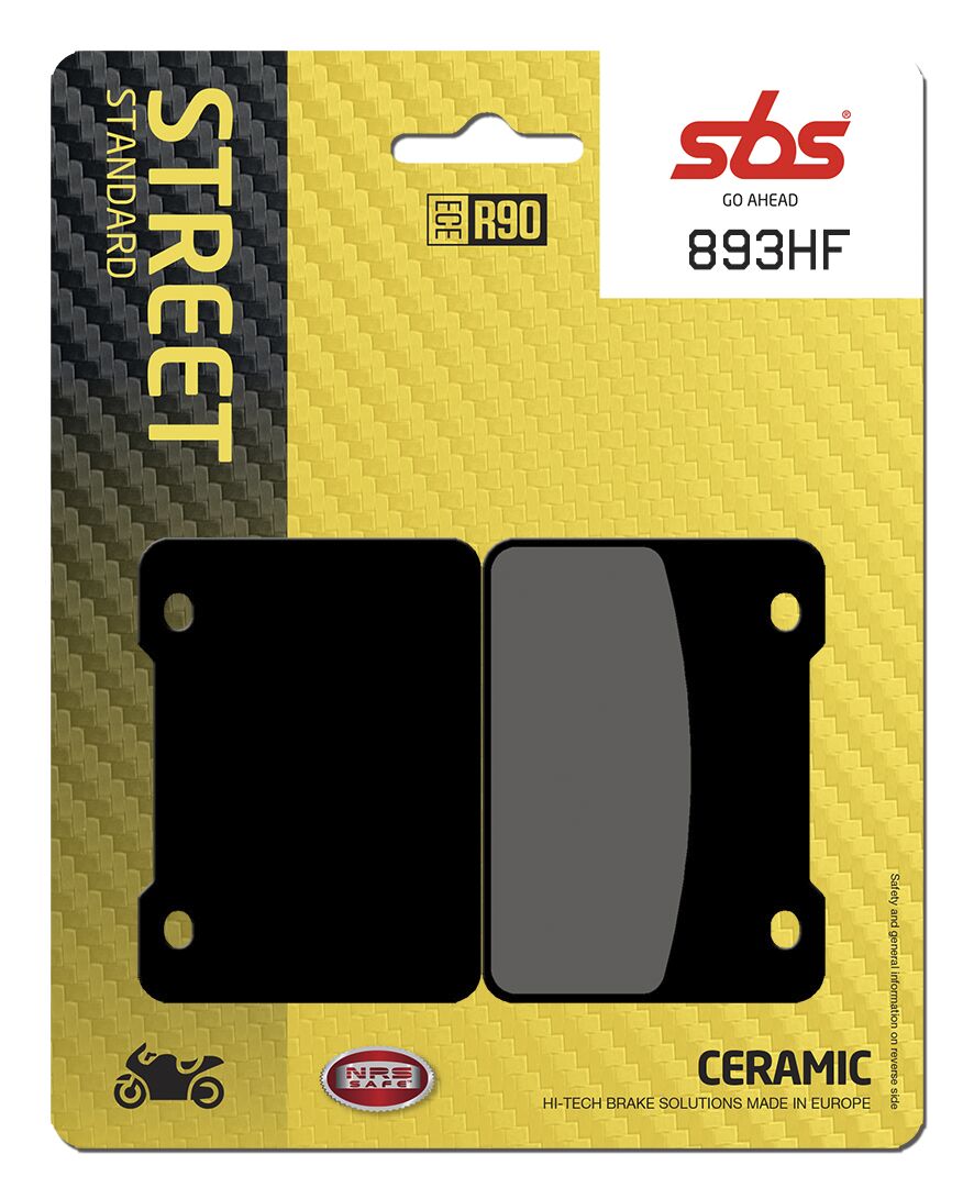 SBS BRAKE PAD CERAMIC STREET 893HF