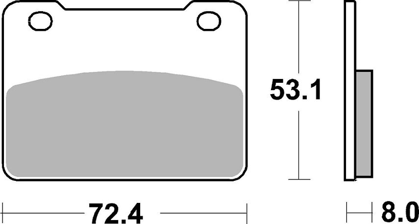 SBS BRAKE PAD CERAMIC STREET 893HF
