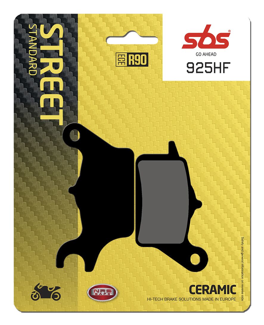 SBS BRAKE PAD CERAMIC STREET 925HF