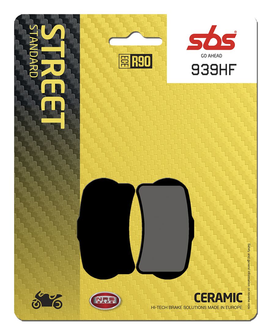 SBS BRAKE PAD CERAMIC STREET 939HF