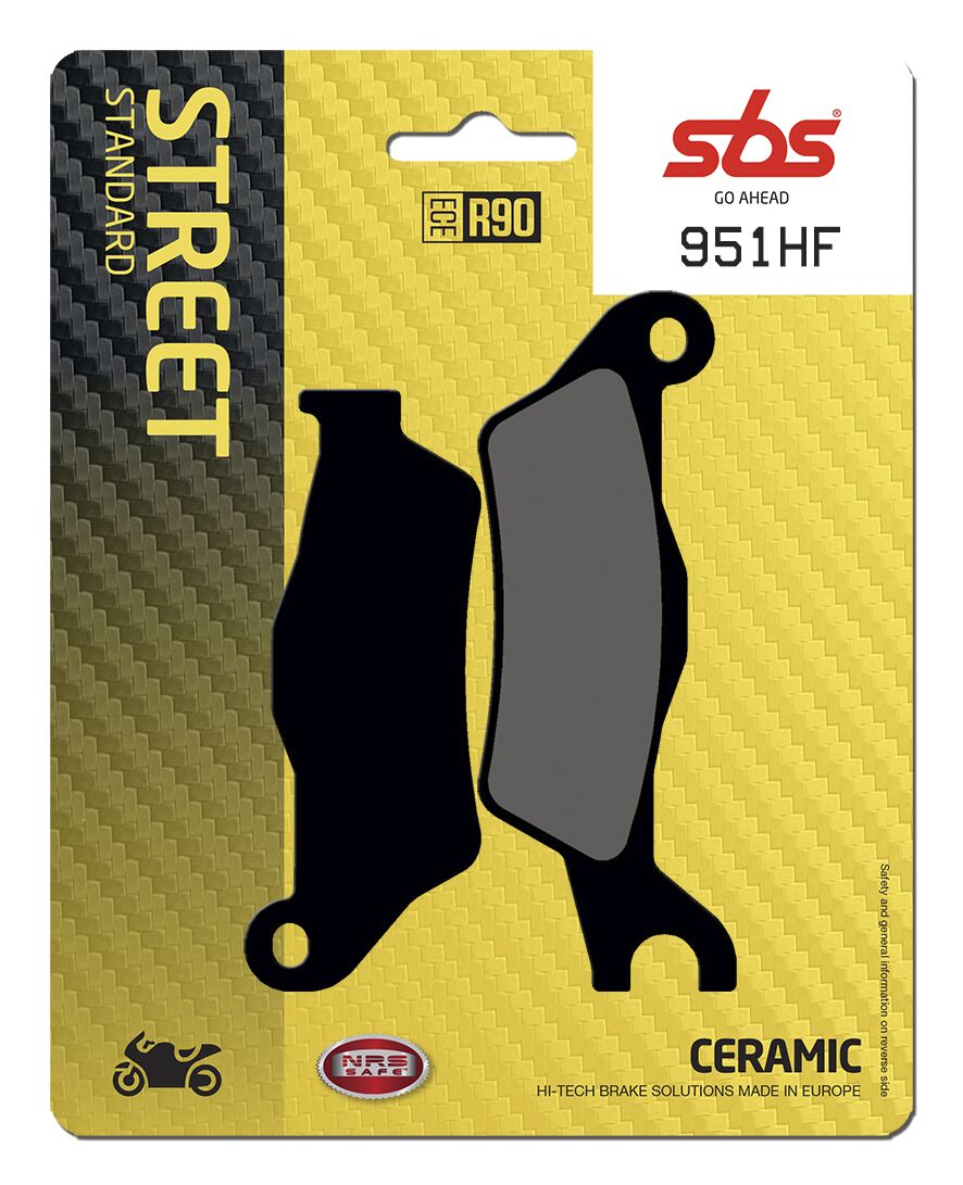 SBS BRAKE PAD CERAMIC STREET 951HF