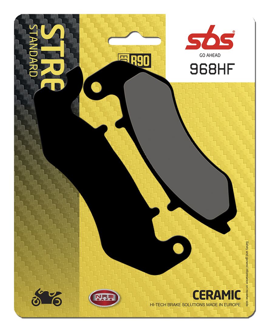 SBS BRAKE PAD CERAMIC STREET 968HF