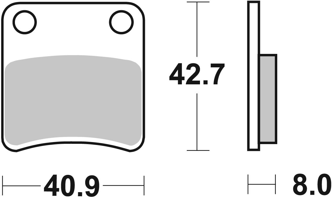 SBS BRAKE PAD CERAMIC STREET 115HF