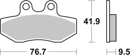 SBS BRAKE PAD CERAMIC STREET 190HF