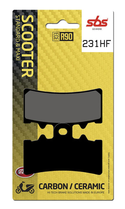 SBS BRAKE PAD CERAMIC STREET 231HF