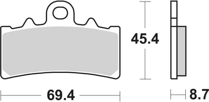 SBS BRAKE PAD CERAMIC STREET 231HF