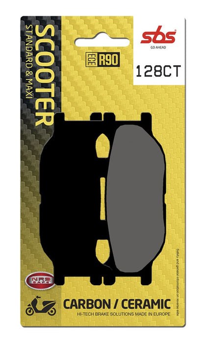 SBS BRAKE PAD CARBON CERAMIC HI-TECH SCOOTER 128CT