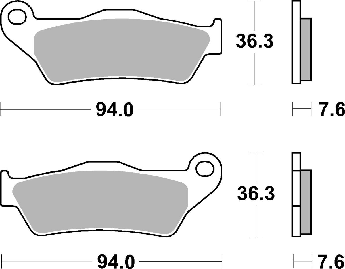 SBS BRAKE PAD CARBON CERAMIC HI-TECH SCOOTER 151CT