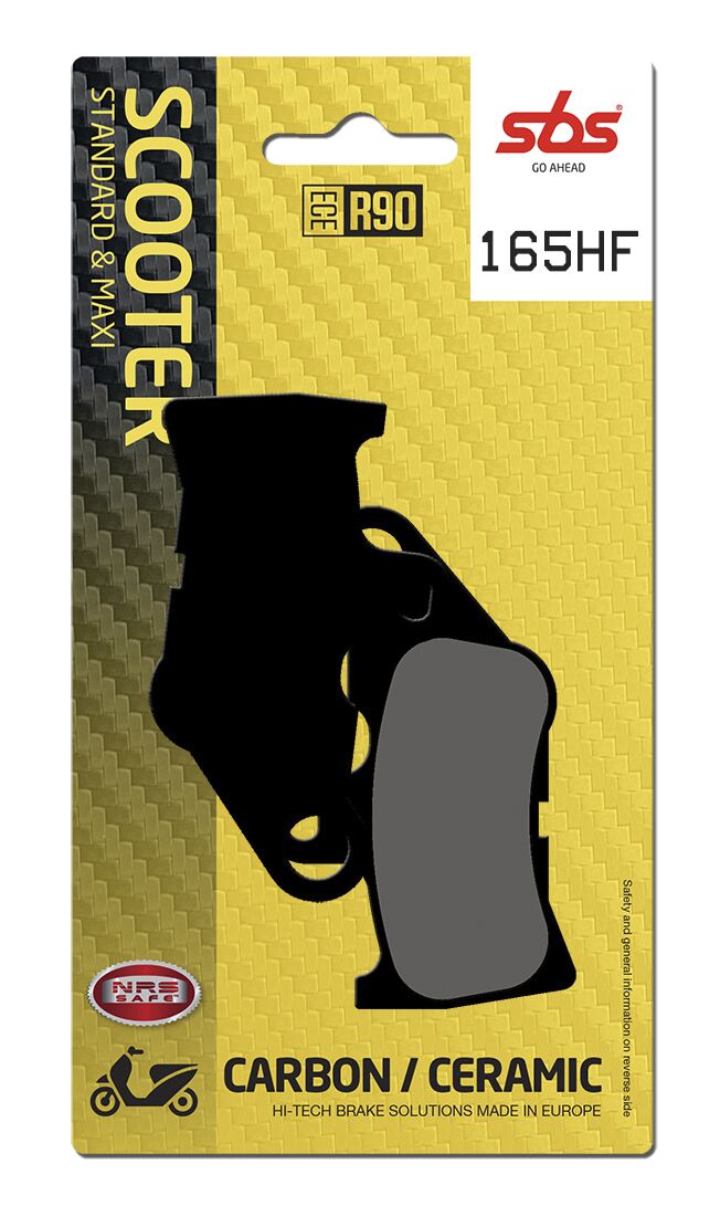SBS BRAKE PAD CERAMIC STREET 165HF