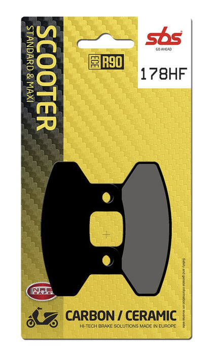 SBS BRAKE PAD CERAMIC STREET 178HF