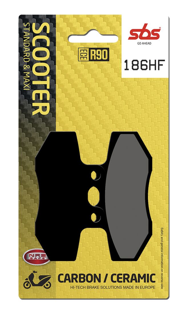 SBS BRAKE PAD CERAMIC STREET 186HF