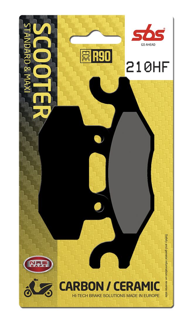 SBS BRAKE PAD CERAMIC STREET 210HF